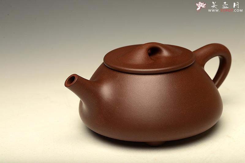 紫砂壶图片：鲍骧经典作品   全手石瓢 舒展大气耐品 - 美壶网