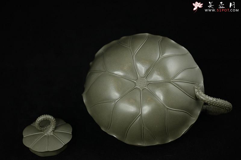 紫砂壶图片：紫砂臻品 荷叶微卷有清香之和合套壶 孙伟强张新亚合作 至美清廉 - 美壶网