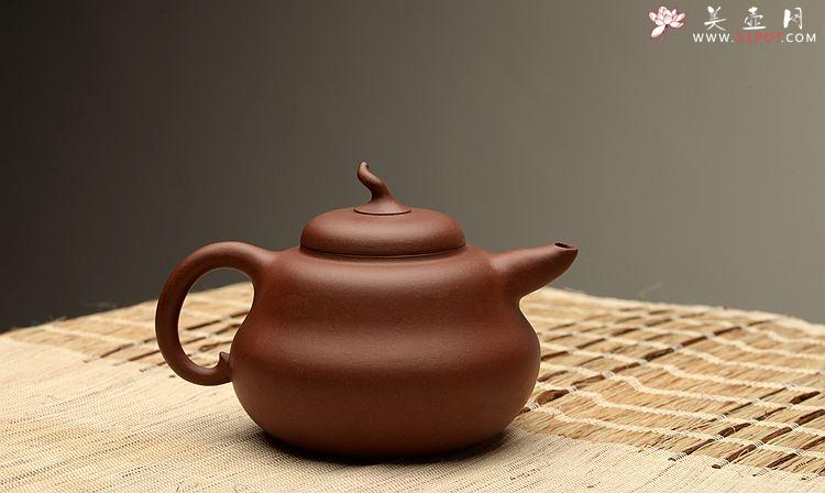 紫砂壶图片： 曼生十八式之全手一捺底葫芦 优质底槽青 经典代表作 - 美壶网