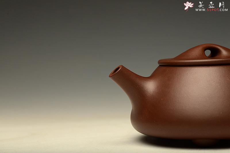 紫砂壶图片：鲍骧经典作品   全手石瓢 舒展大气耐品 - 美壶网