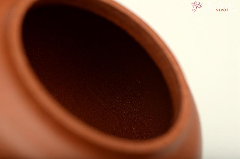 紫砂壶图片：张听刚装饰 憨厚可爱 降坡泥全手小茄段 - 美壶网