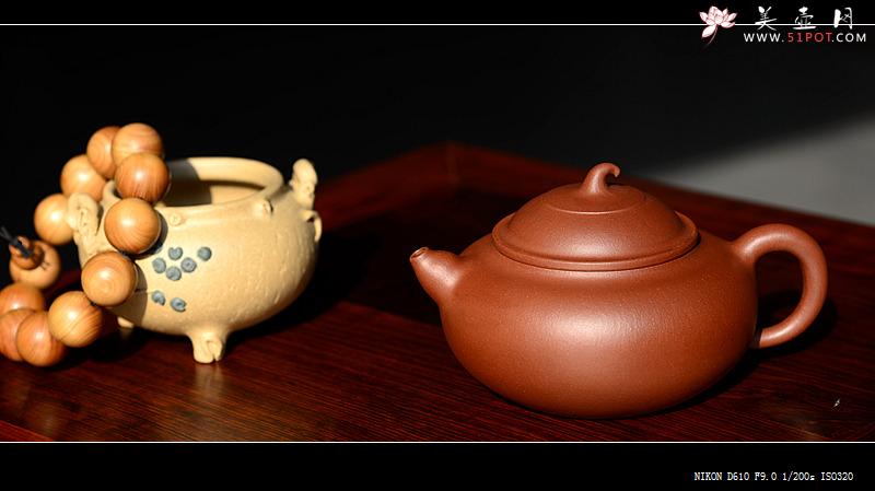 紫砂壶图片：张悦原创设计 全手福禄 敦厚可人极品底槽青~ 寓意吉祥 - 美壶网