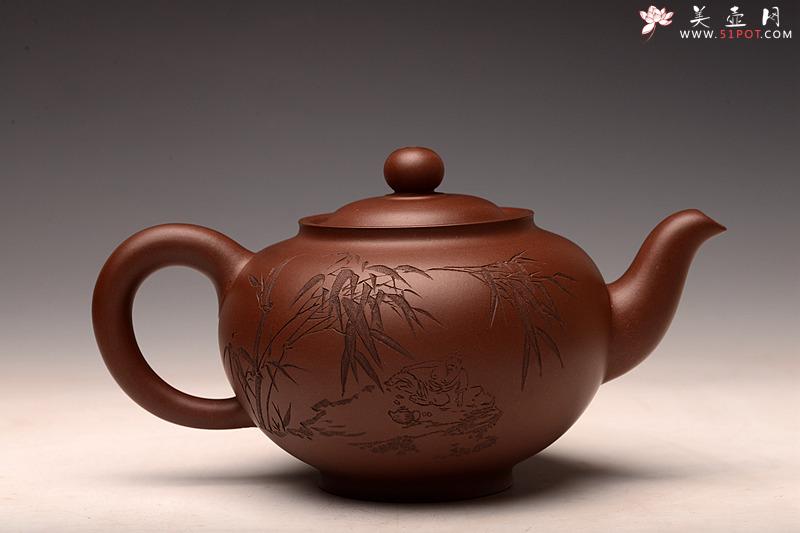 紫砂壶图片：高湘君大品全手点犀壶 李兆濂装饰 饱满大气 传统经典 - 美壶网