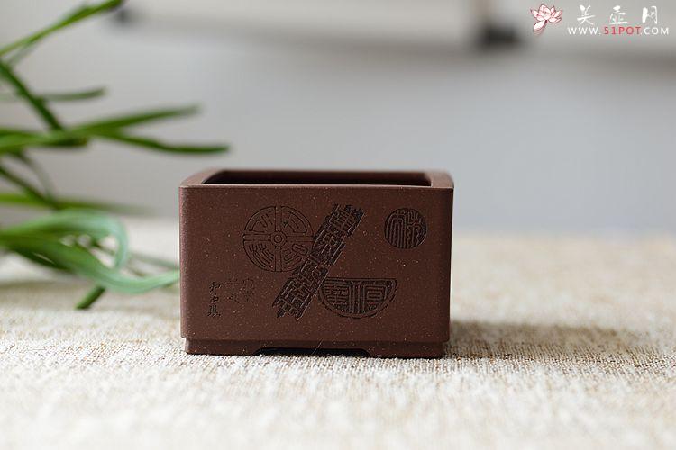 紫砂壶图片：清韵悠长 精工典范 小花盆 文房雅玩 国助和石装饰 - 美壶网