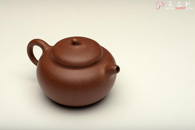 紫砂壶图片：薄胎雅品 天地小如瓜好事唯茗茶 全手一捺底玉瓜 优质降坡泥 - 美壶网