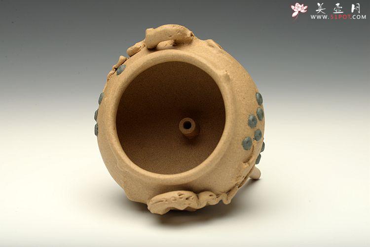 紫砂壶图片：全手松段香炉  文房雅玩 - 美壶网