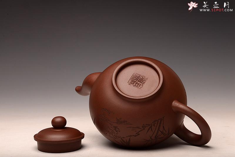 紫砂壶图片：高湘君大品全手点犀壶 李兆濂装饰 饱满大气 传统经典 - 美壶网