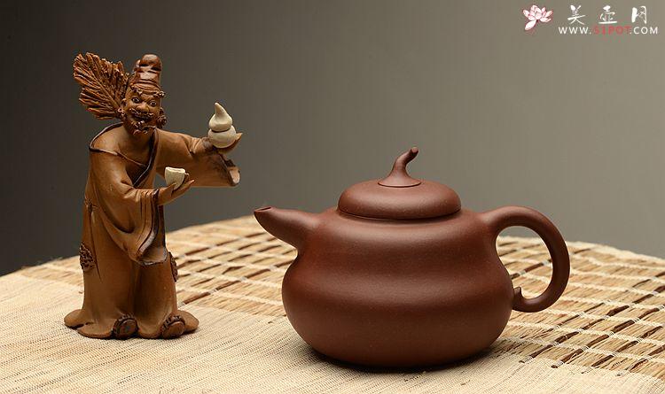 紫砂壶图片： 曼生十八式之全手一捺底葫芦 优质底槽青 经典代表作 - 美壶网