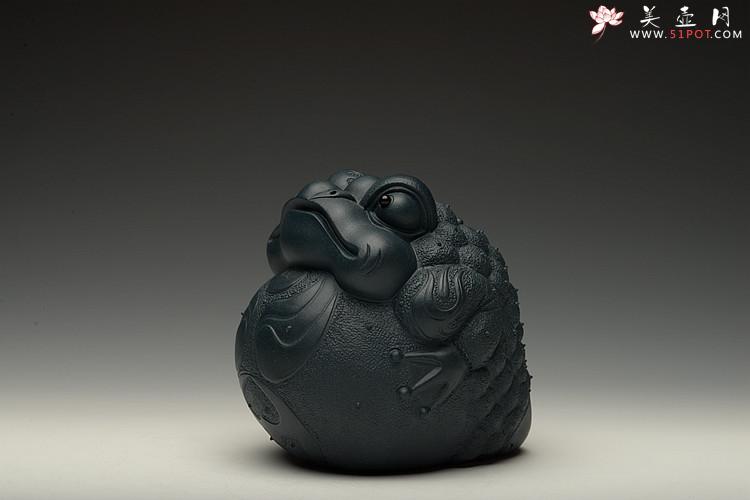 紫砂壶图片： 金蟾 栩栩如生  和气生财 - 美壶网