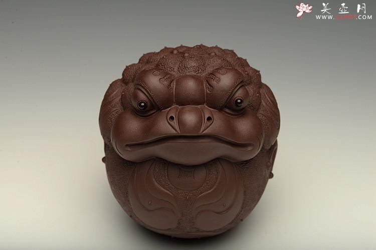 紫砂壶图片： 金蟾 栩栩如生  和气生财 - 美壶网