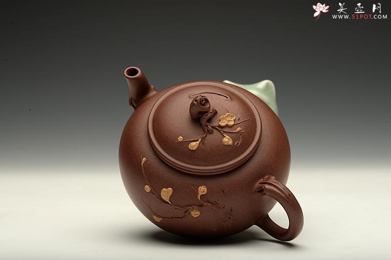 紫砂壶图片：潘丹初最新全手作品 精品小花货 迎春 秀雅小巧 - 美壶网