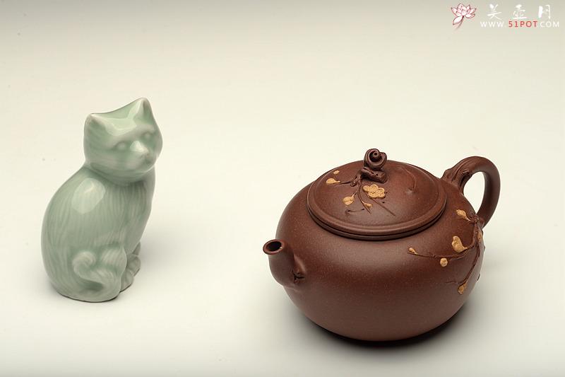 紫砂壶图片：潘丹初最新全手作品 精品小花货 迎春 秀雅小巧 - 美壶网