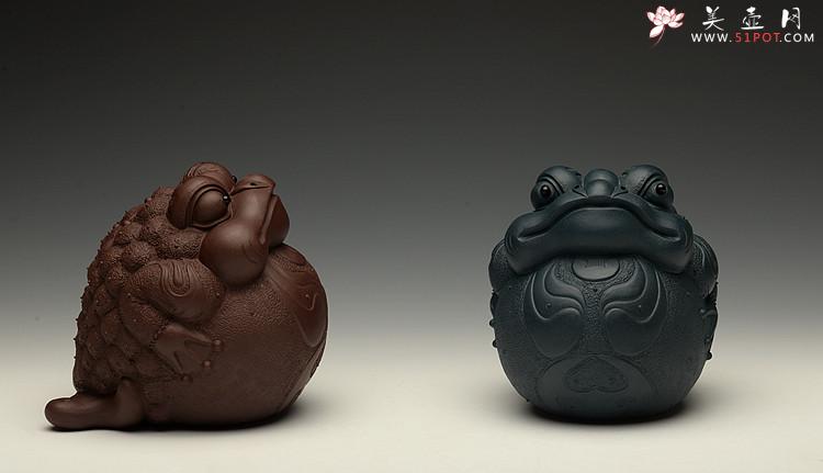 紫砂壶图片： 金蟾 栩栩如生  和气生财 - 美壶网