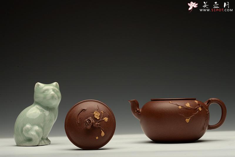 紫砂壶图片：潘丹初最新全手作品 精品小花货 迎春 秀雅小巧 - 美壶网