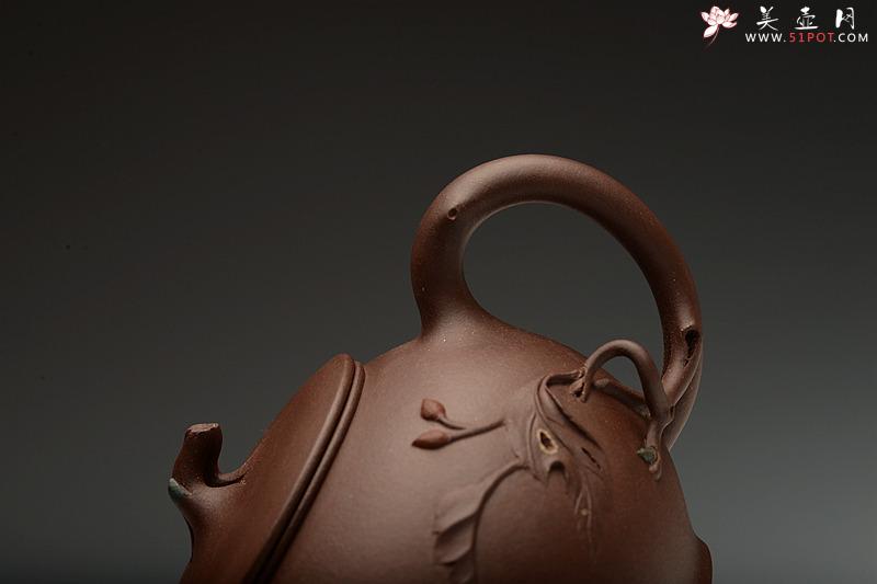 紫砂壶图片：进步之作 敦厚可人 简意花器 全手工双色惜春一对 - 美壶网