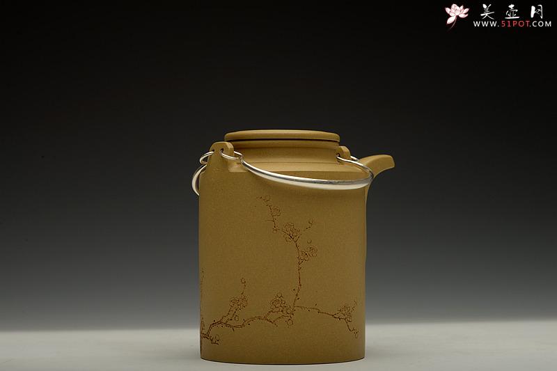 紫砂壶图片：陈宏林装饰 强强联合 全手玉麟洋桶 摹 - 美壶网