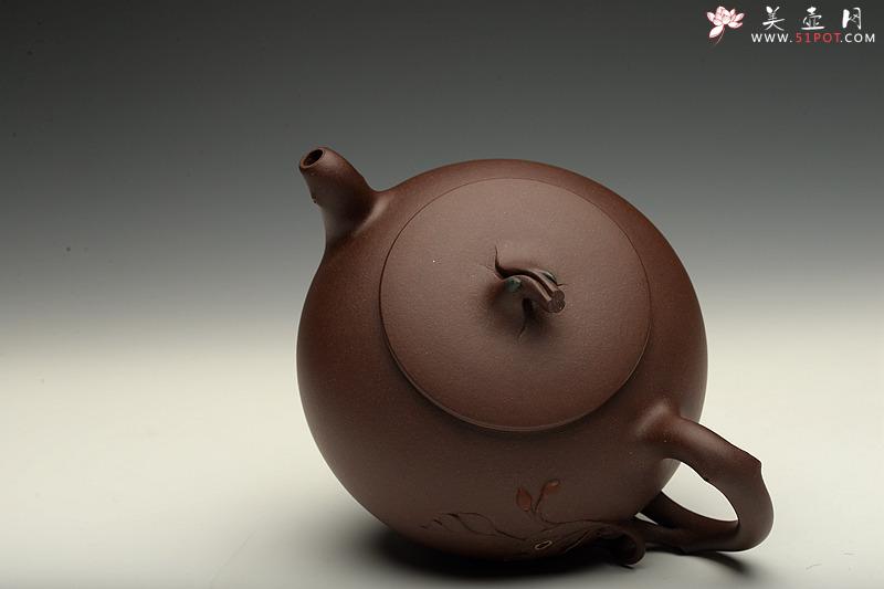 紫砂壶图片：进步之作 敦厚可人 简意花器 全手工双色惜春一对 - 美壶网