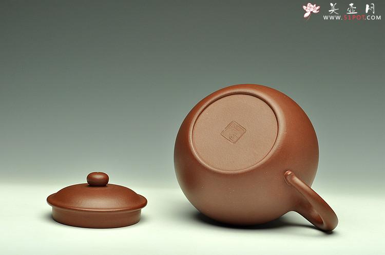 紫砂壶图片：敦厚耐品  古朴典雅  全手莲子 - 美壶网