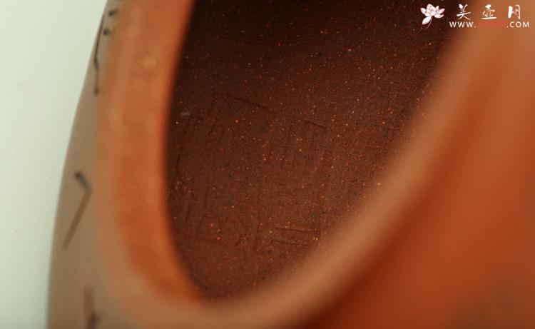 紫砂壶图片：难度极大 纯手工望月提梁 南京书画家孙国柱装饰  - 美壶网