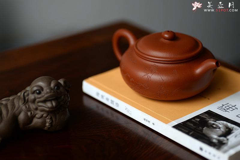 紫砂壶图片：饮者寿 传统经典 仿古 范曾之味~ - 美壶网
