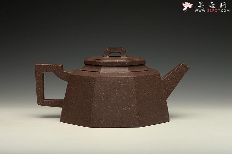 紫砂壶图片：马建鹏新作 工整厚重 线条挺拔  全手大八方 - 美壶网