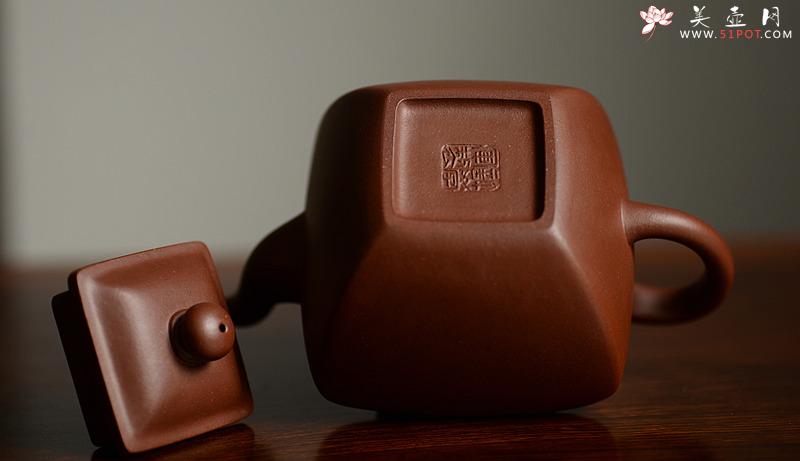 紫砂壶图片：许学军最新力作 浑方寓圆 挺拔大气 全手方韵 - 美壶网