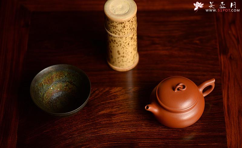 紫砂壶图片：功夫茶之朱泥小壶 灵秀之作  筑云 - 美壶网