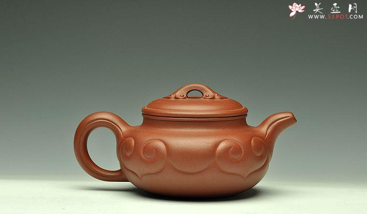 紫砂壶图片：线条流畅 精工典范 红皮龙称心如意 壶中贵妃 - 美壶网