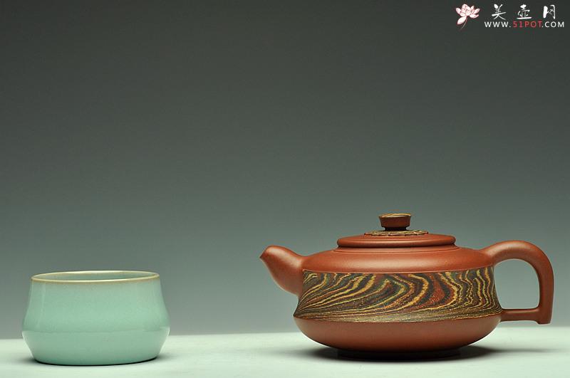 紫砂壶图片：国工闵祥君作品 习习清风引碧云 通透绞泥 全手碧云 古韵十足 - 美壶网