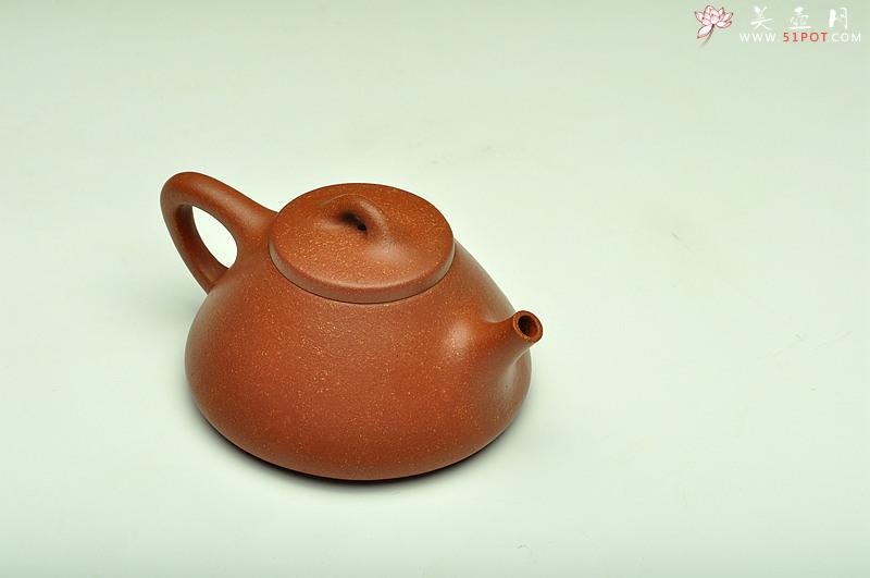 紫砂壶图片：手工练制纯料降坡泥 倔强可爱~ 全手子冶石瓢 雅致喜人 - 美壶网