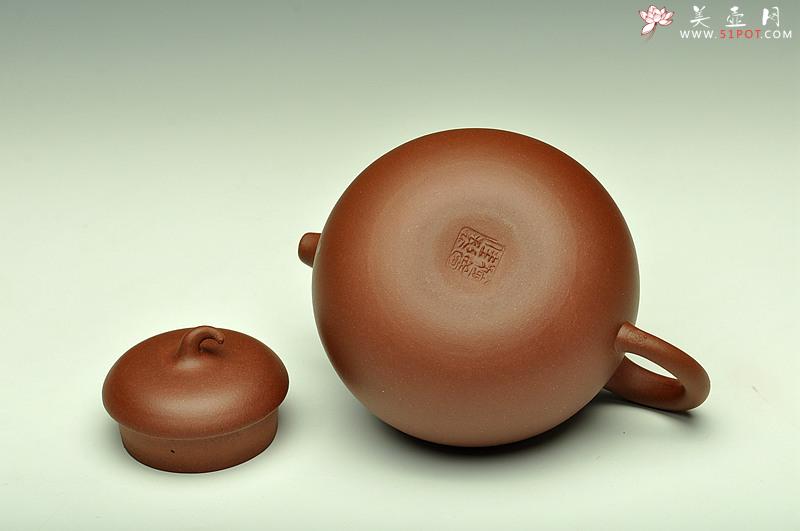 紫砂壶图片：家藏老紫泥 极易泡养~ 敦厚可人  全手茄段 - 美壶网