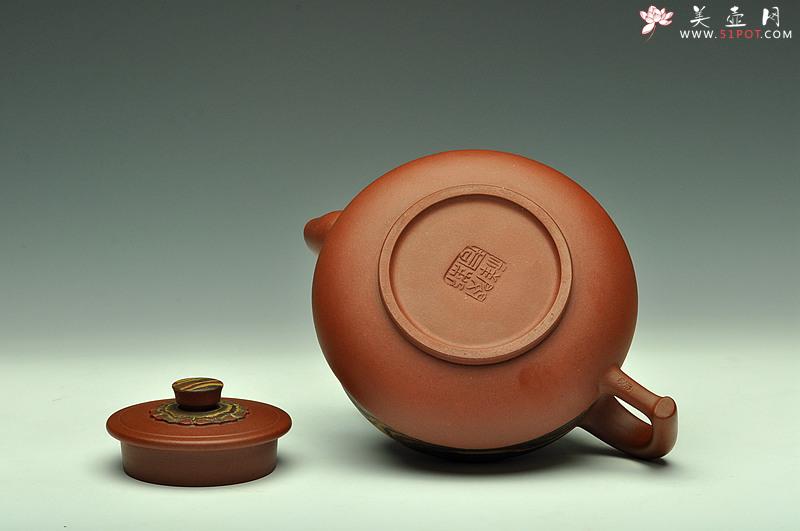 紫砂壶图片：国工闵祥君作品 习习清风引碧云 通透绞泥 全手碧云 古韵十足 - 美壶网