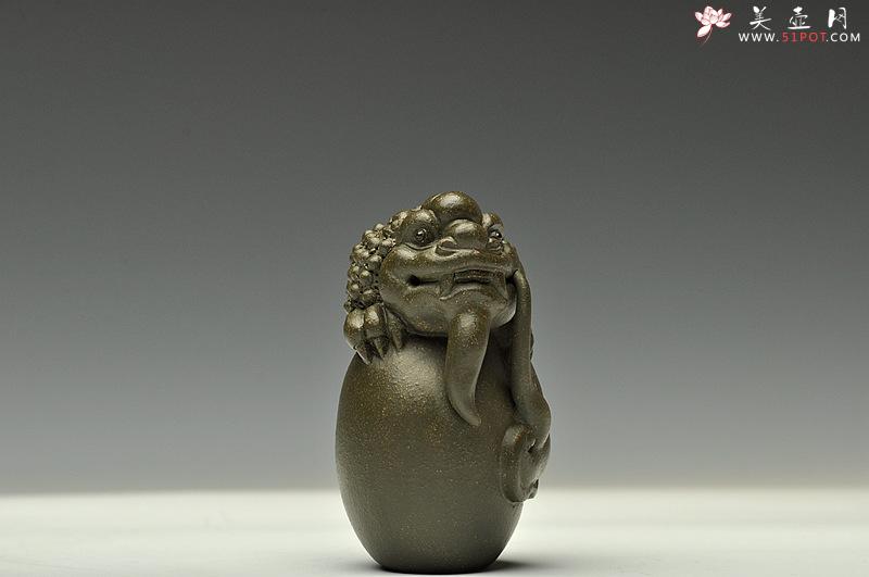 紫砂壶图片：做工精致 神态细腻~ 如意绿龙 - 美壶网