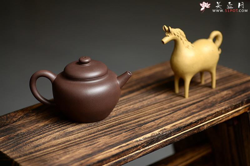 紫砂壶图片：美壶特惠 优质紫泥 厚重古朴 全手明式摹古 - 美壶网