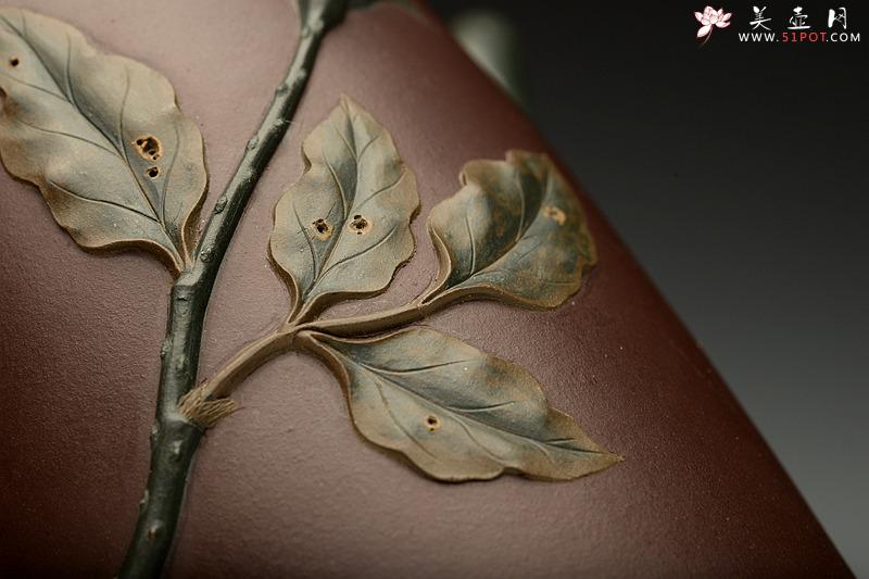 紫砂壶图片：那些花儿之月季和映山红~ 精品重器 - 美壶网