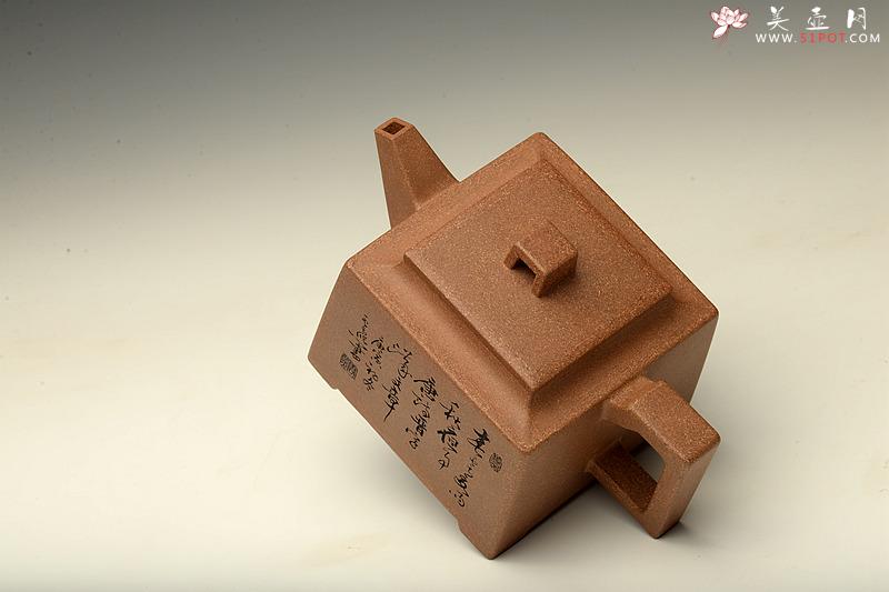 紫砂壶图片：精品老段 古韵十足 挺拔刚劲 全手镶片 中正壶 - 美壶网