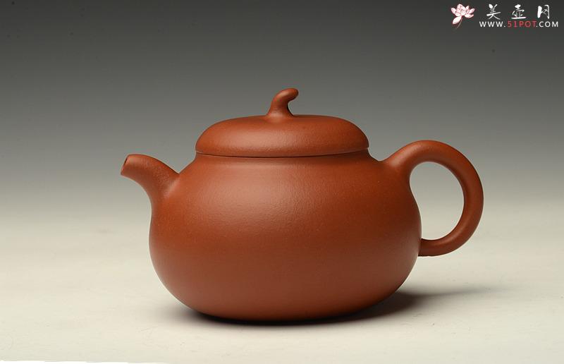 紫砂壶图片：娇艳迷人 饱满可人 ~ 全手朱泥茄段 - 美壶网