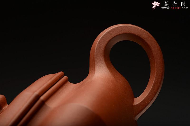 紫砂壶图片：温润如玉  全手六方水扁 线条流畅  - 美壶网