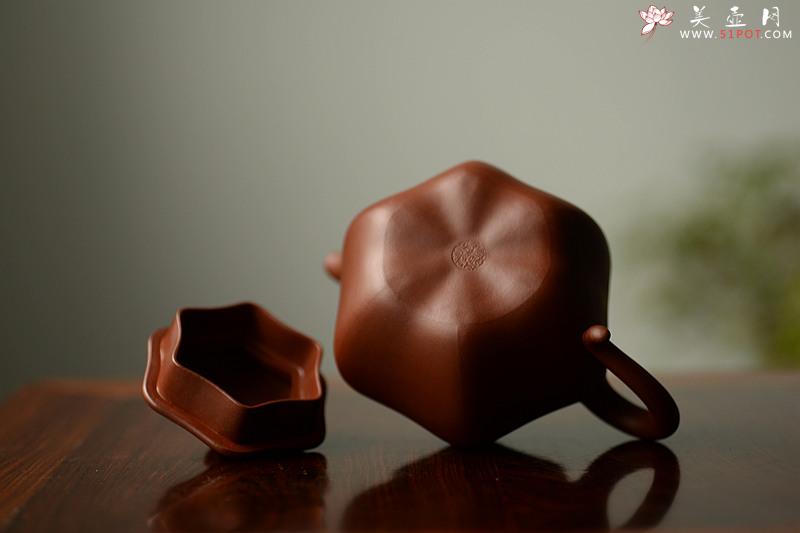 紫砂壶图片：许学军老师新品 气度不凡 全手六角莲子 - 美壶网