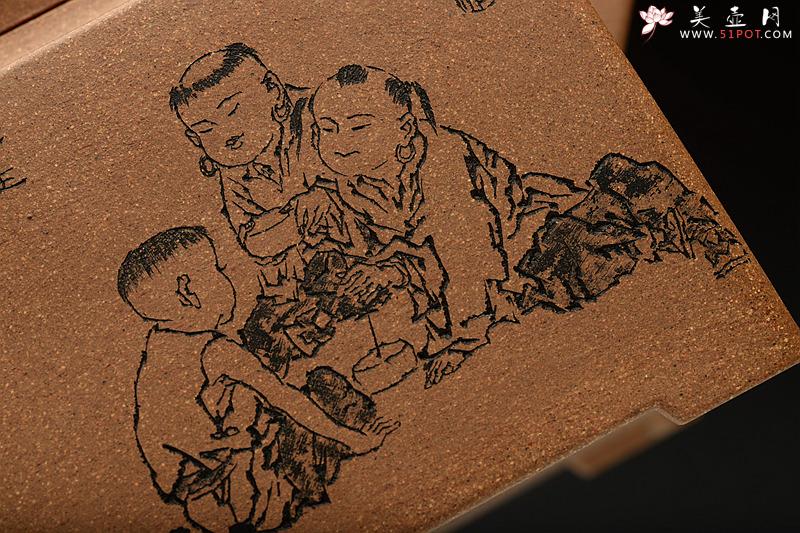 紫砂壶图片：精品老段 古韵十足 挺拔刚劲 全手镶片 中正壶 - 美壶网