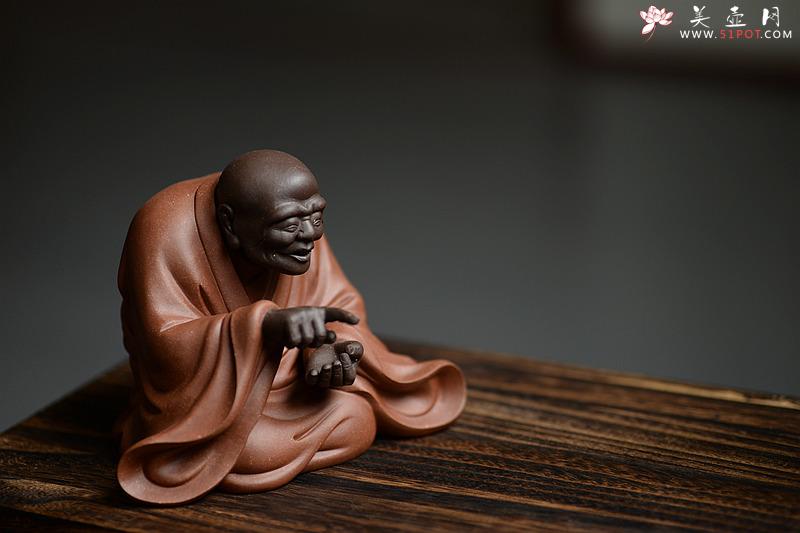 紫砂壶图片：历时两年创作~王健扛鼎之作十八罗汉之论道罗汉和说法罗汉~ - 美壶网