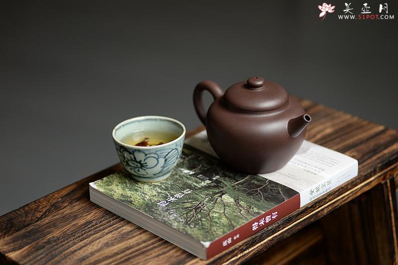 紫砂壶图片：美壶特惠 优质紫泥 厚重古朴 全手明式摹古 - 美壶网