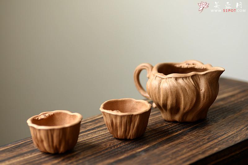 紫砂壶图片：文气老段 学院派风格 全手莲蓬品茗杯 清凉一夏o(∩_∩)o  - 美壶网