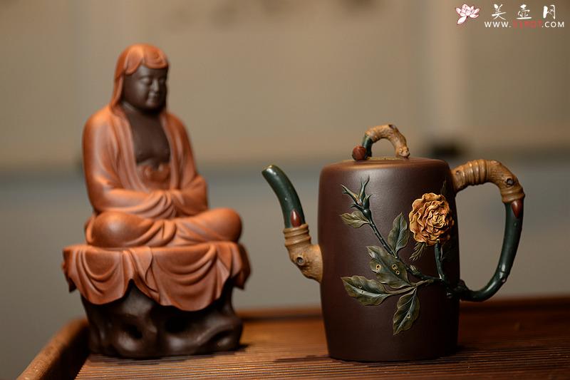 紫砂壶图片：那些花儿之月季花~ 精品重器 大美无言o(∩_∩)o  - 美壶网