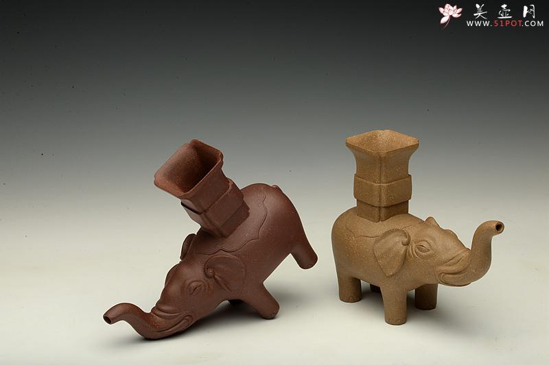 紫砂壶图片:文房水注 太平有象 花瓶~镇纸or茶宠 - 美壶网