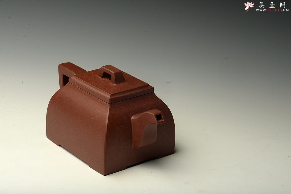 紫砂壶图片:厚重大气 全手琮鼎四方 - 美壶网