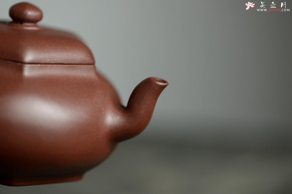 紫砂壶图片：潘小东新作 端庄秀丽 随方就圆 全手六方鼓腹 难度大~ - 美壶网