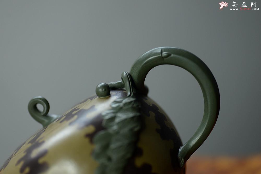 紫砂壶图片：田园情趣 经典花货 丰收西瓜 张新亚孙伟强合作 - 美壶网