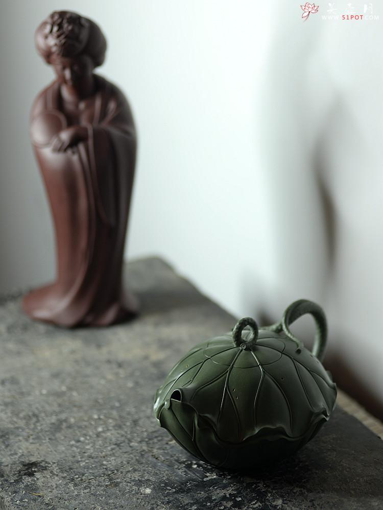 紫砂壶图片：清风徐徐 荷叶微卷有清香之和合  孙伟强张新亚原创作品 至美清廉 - 美壶网