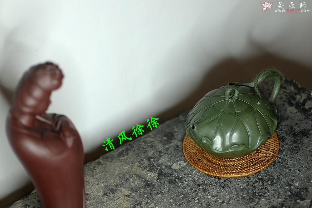 紫砂壶图片：清风徐徐 荷叶微卷有清香之和合  孙伟强张新亚原创作品 至美清廉 - 美壶网